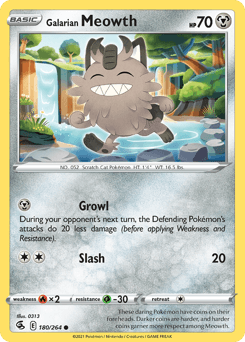 Galarian Meowth #180 — Pokemon Fusion Strike
