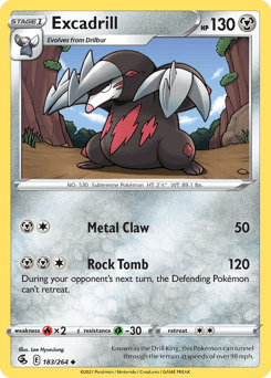 Excadrill #183 — Pokemon Fusion Strike