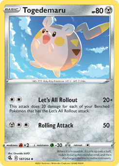 Togedemaru #187 — Pokemon Fusion Strike
