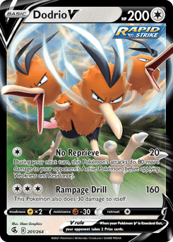 Dodrio V #201 — Pokemon Fusion Strike