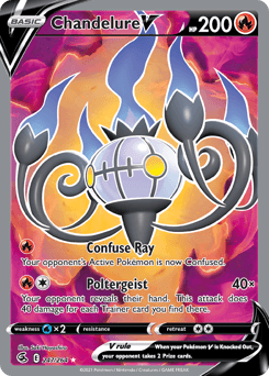 Chandelure V #247 — Pokemon Fusion Strike