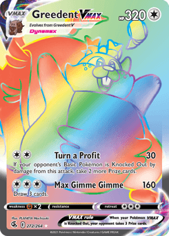 Greedent VMAX #272 — Pokemon Fusion Strike