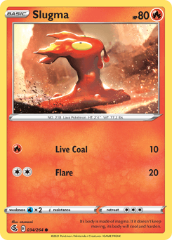 Slugma #34 — Pokemon Fusion Strike
