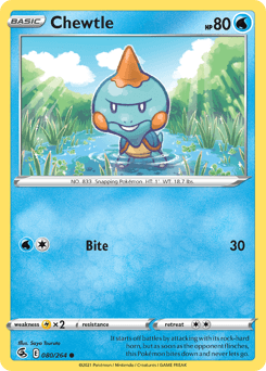 Chewtle #80 — Pokemon Fusion Strike