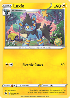 Luxio #92 — Pokemon Fusion Strike