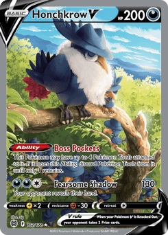 Honchkrow V #162 — Pokemon Brilliant Stars