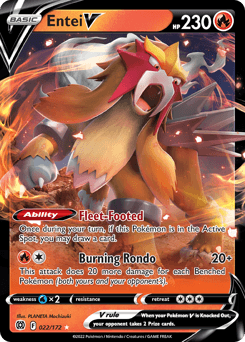 Entei V #22 — Pokemon Brilliant Stars