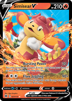 Simisear V #27 — Pokemon Brilliant Stars