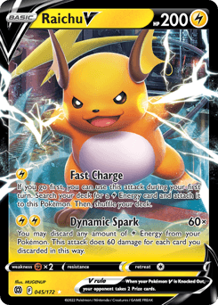 Raichu V #45 — Pokemon Brilliant Stars