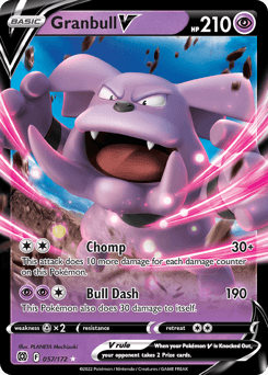 Granbull V #57 — Pokemon Brilliant Stars