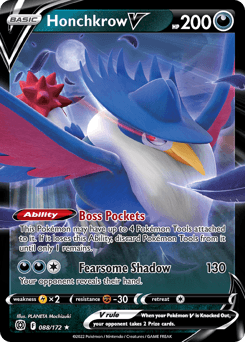 Honchkrow V #88 — Pokemon Brilliant Stars