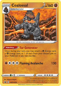 Coalossal #SWSH054 — Pokemon Promo