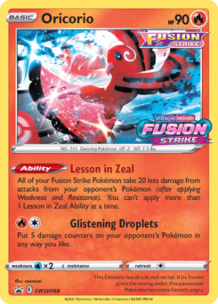 Oricorio #SWSH168 — Pokemon Promo