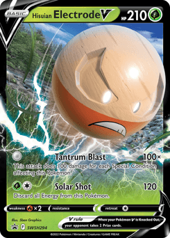 Hisuian Electrode V [Jumbo] #294 — Pokemon Promo