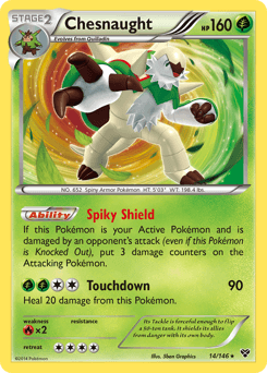 Chesnaught #14 — Pokemon XY