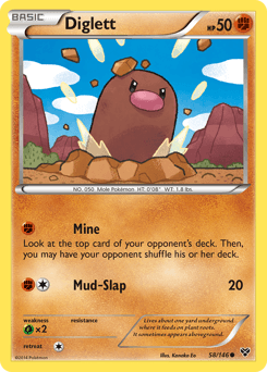 Diglett #58 — Pokemon XY