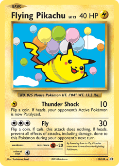 Flying Pikachu #110 — Pokemon Evolutions