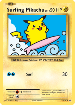 Surfing Pikachu #111 — Pokemon Evolutions