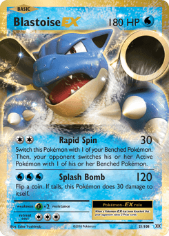 Blastoise EX #21 — Pokemon Evolutions