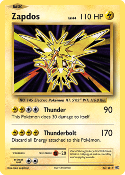 Zapdos #42 — Pokemon Evolutions