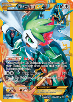 Shaymin EX #77a — Pokemon Roaring Skies