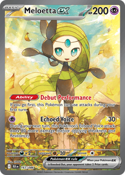 Meloetta ex #167 — Pokemon Black Bolt