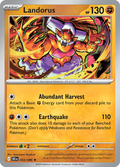Landorus #53 — Pokemon Black Bolt