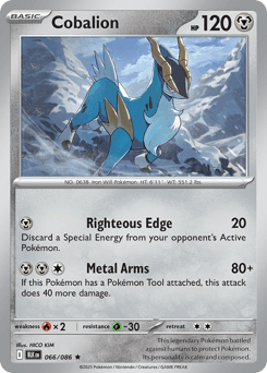 Cobalion #66 — Pokemon Black Bolt