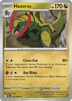 Haxorus #70 — Pokemon Black Bolt