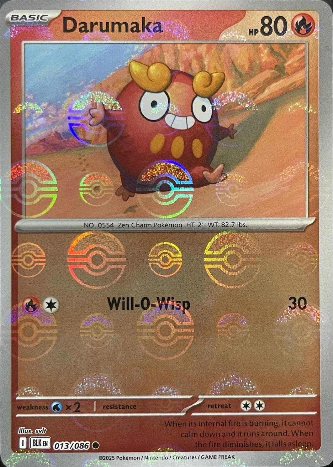 Darumaka [Poke Ball] #13 — Pokemon Black Bolt
