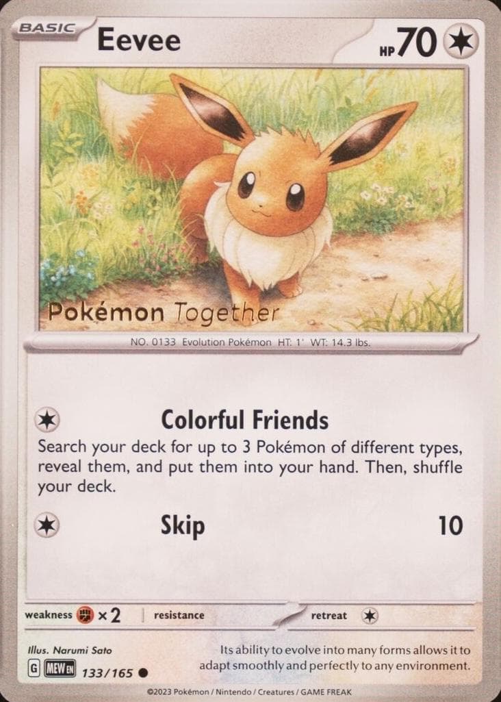 Eevee [Pokemon Together] #133 — Pokemon Scarlet & Violet 151