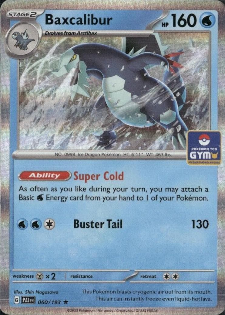 Baxcalibur [Asia Exclusive Gym Promo] #60 — Pokemon Paldea Evolved