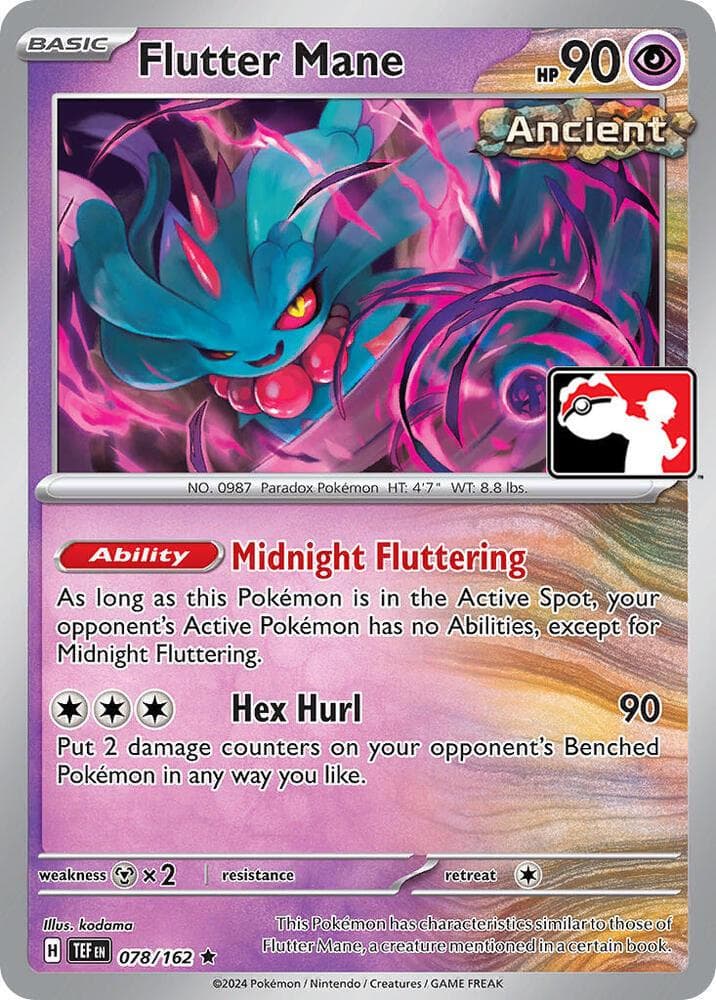 Flutter Mane [Prize Pack] #78 — Pokemon Temporal Forces