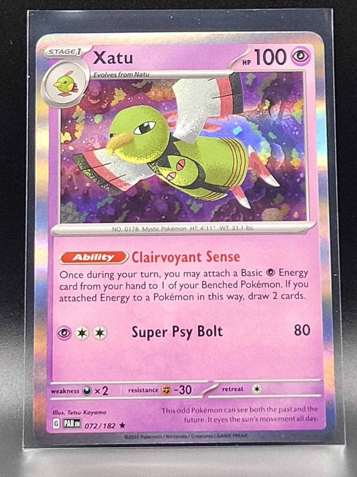 Xatu [Holo] #72 — Pokemon Paradox Rift