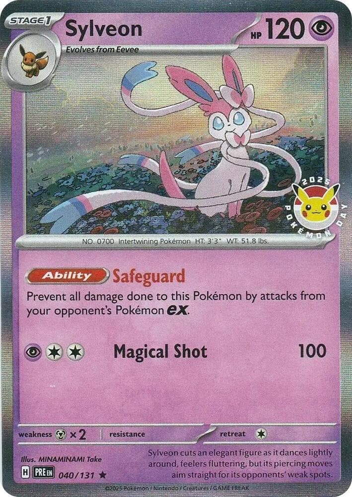 Sylveon [Pokemon Day 2025] #40 — Pokemon Prismatic Evolutions