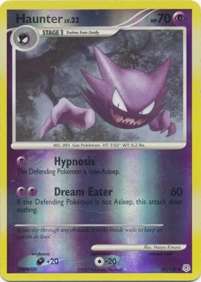Haunter [Reverse Holo] #50 — Pokemon Diamond & Pearl