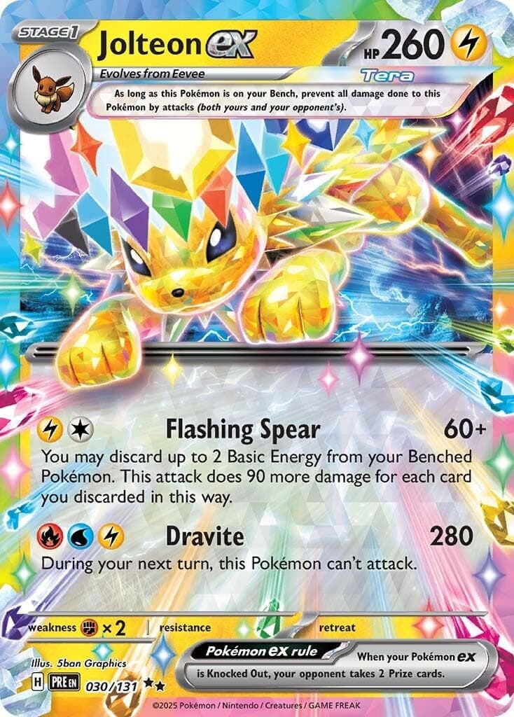 Jolteon ex #30 — Pokemon Prismatic Evolutions