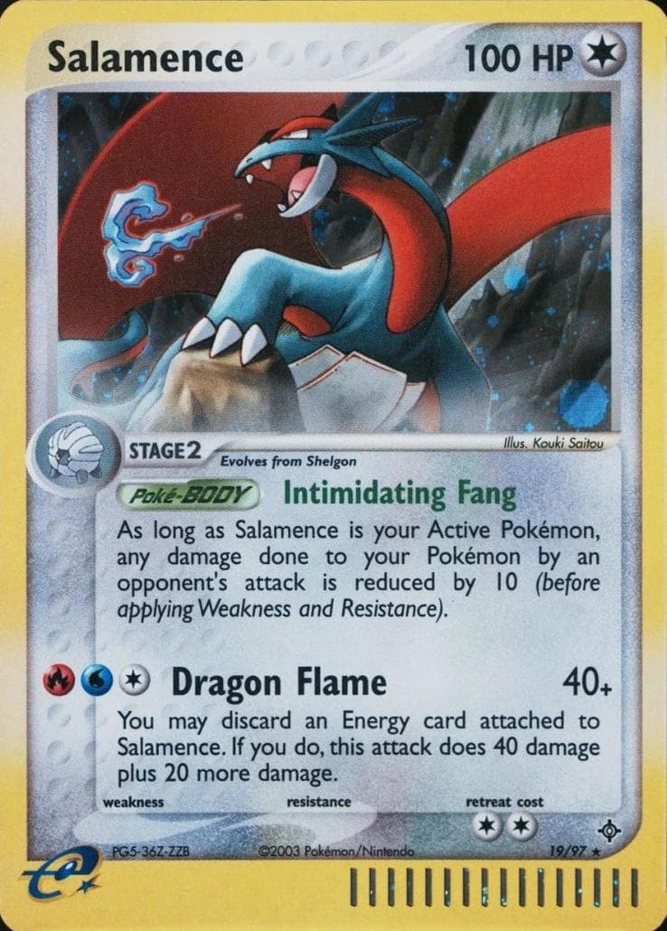 Salamence [Cosmos Holo] #19 — Pokemon Dragon
