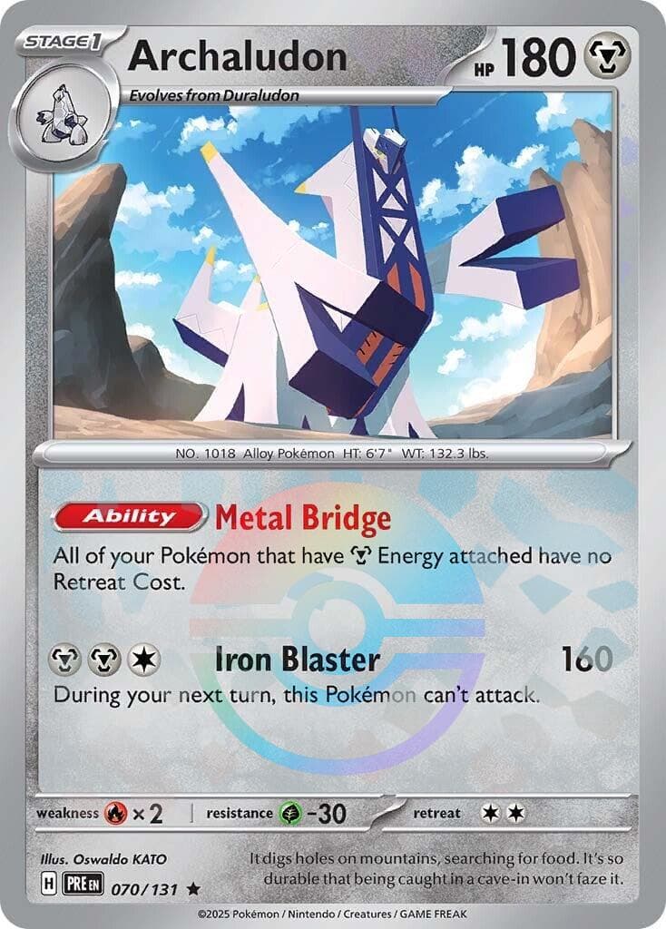 Archaludon [Poke Ball] #70 — Pokemon Prismatic Evolutions