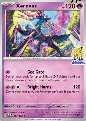 Xerneas [Stamped Asia Promo] #64 — Pokemon Mega Evolution