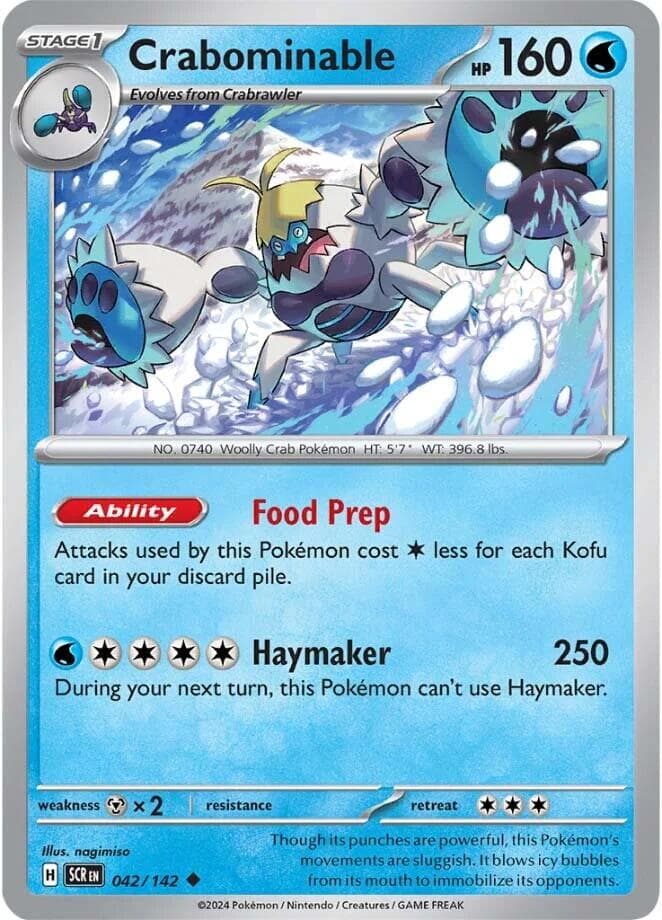 Crabominable #42 — Pokemon Stellar Crown
