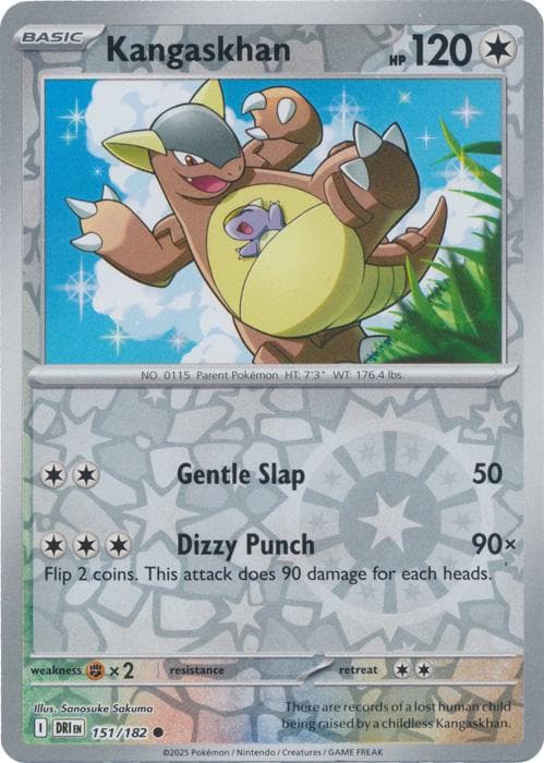 Kangaskhan [Reverse Holo] #151 — Pokemon Destined Rivals