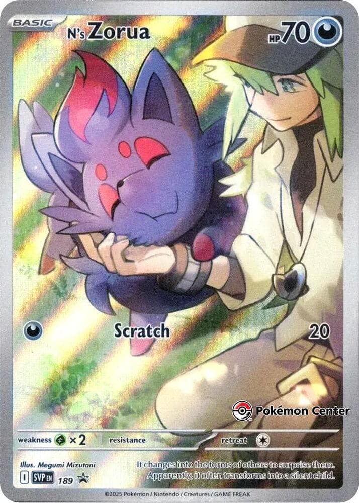 N's Zorua [Pokemon Center] #189 — Pokemon Promo
