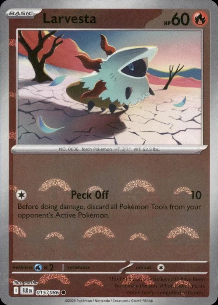 Larvesta [Poke Ball] #15 — Pokemon Black Bolt