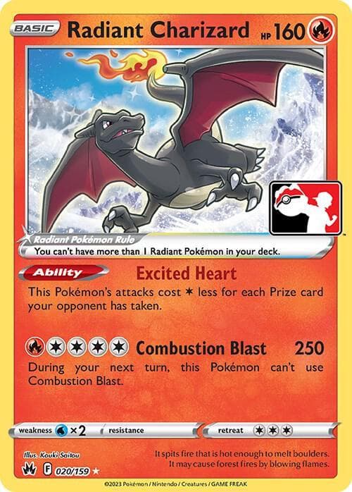 Radiant Charizard [Prize Pack] #20 — Pokemon Crown Zenith