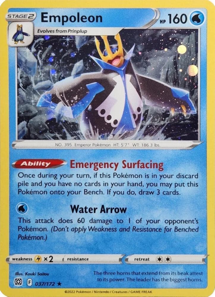 Empoleon [Cosmos Holo] #37 — Pokemon Brilliant Stars