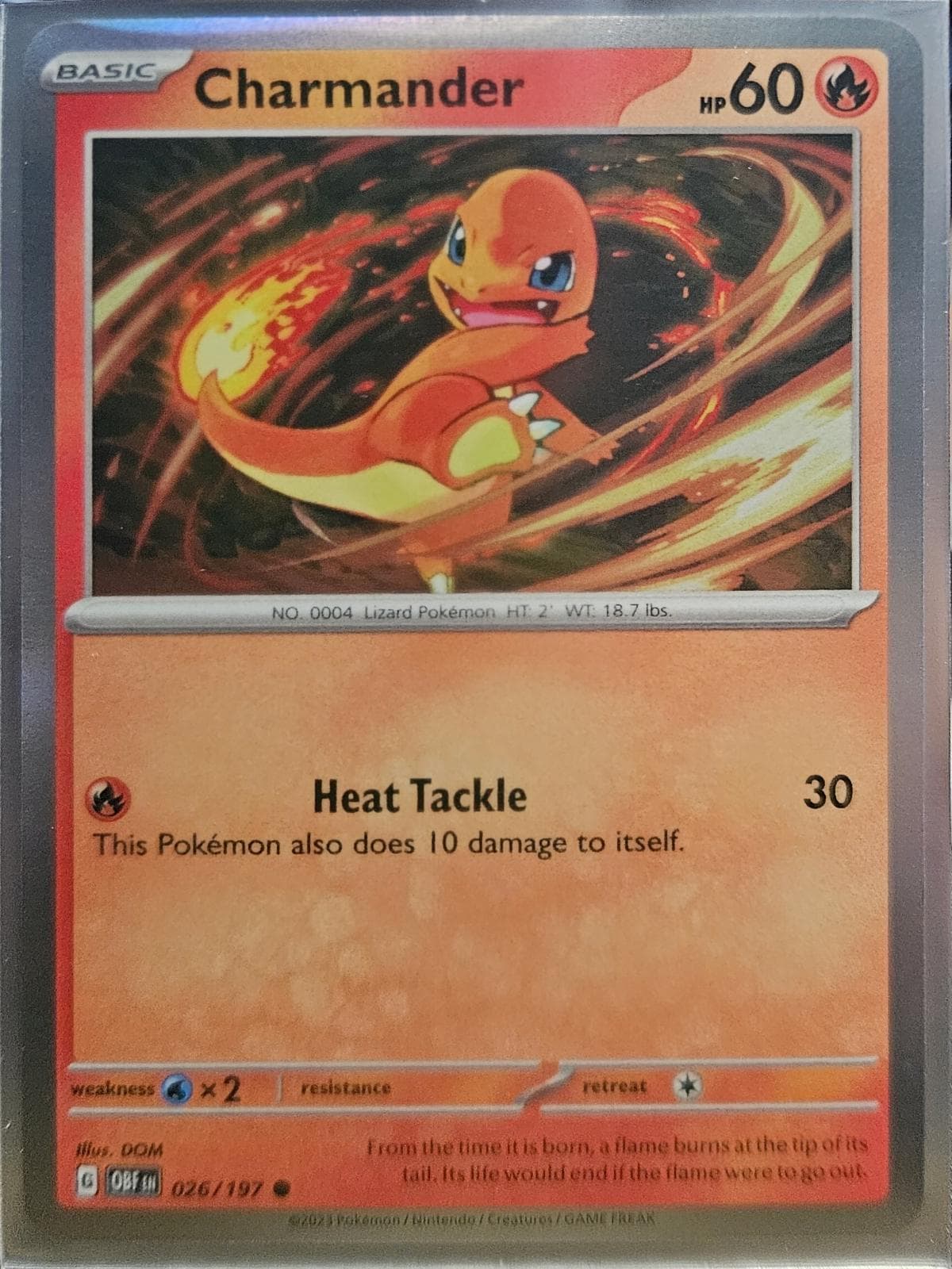 Charmander [Holo] #26 — Pokemon Obsidian Flames