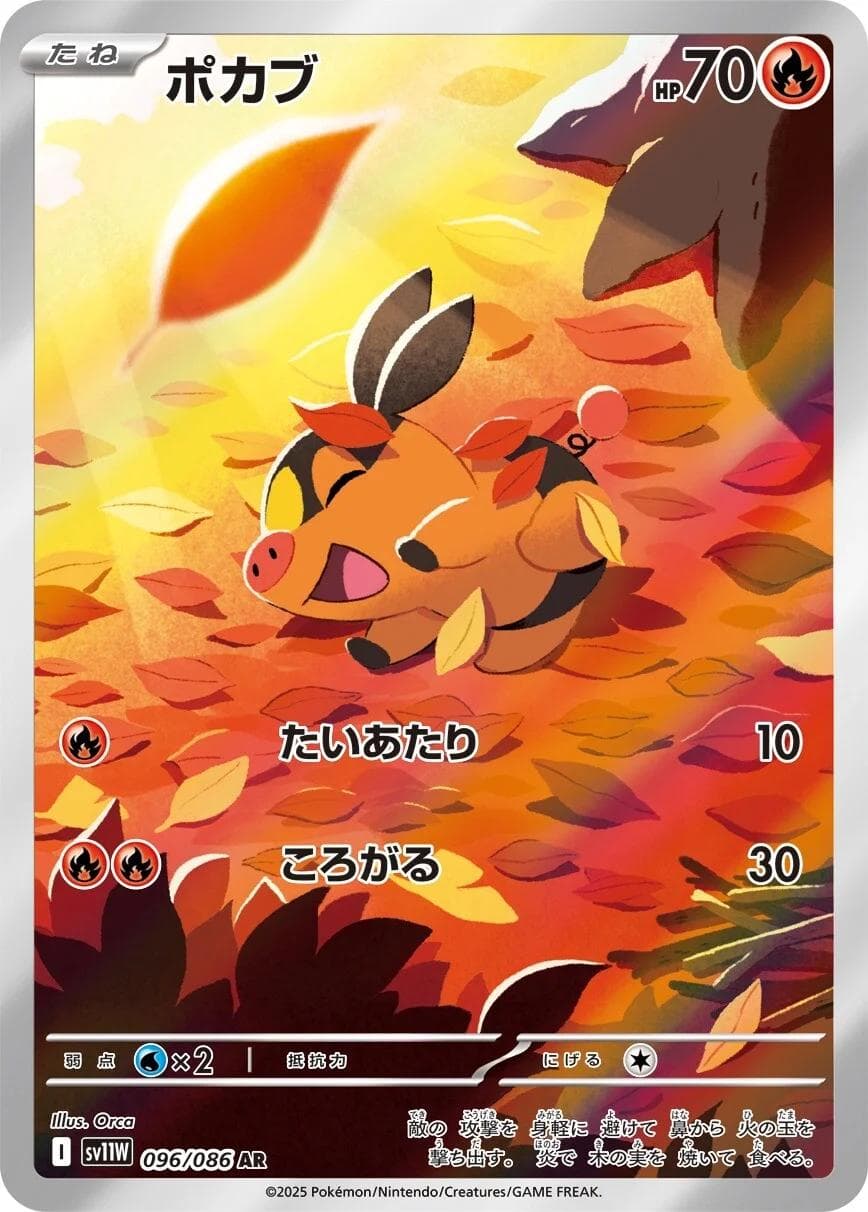 Tepig #96 — Pokemon Japanese White Flare