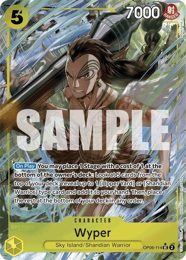Wyper [Full Art PRB01] OP06-114 — One Piece Wings of the Captain