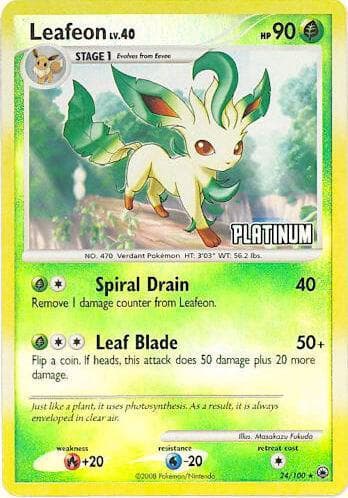 Leafeon [Stamped] #24 — Pokemon Majestic Dawn
